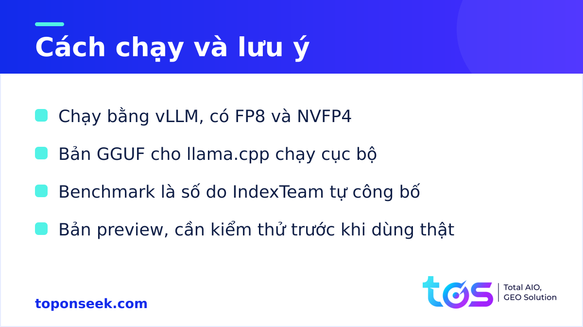 Index-Translate cách chạy bằng vLLM, FP8, NVFP4 và GGUF