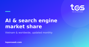 AI & search engine market share - Vietnam & worldwide, updated monthly